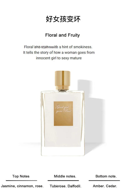 A 50 - ml brand perfume with an atomizer, suitable for both women and men, has a long - lasting fragrance. It combines woody ele
