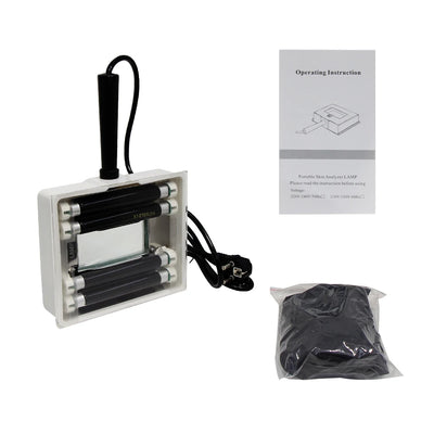 AOKO Wood UV Lamp Skin Appraisal Analyzer Facial Skin Vitiligo Testing Examination Magnifying Machine Greyness Skin Tinea
