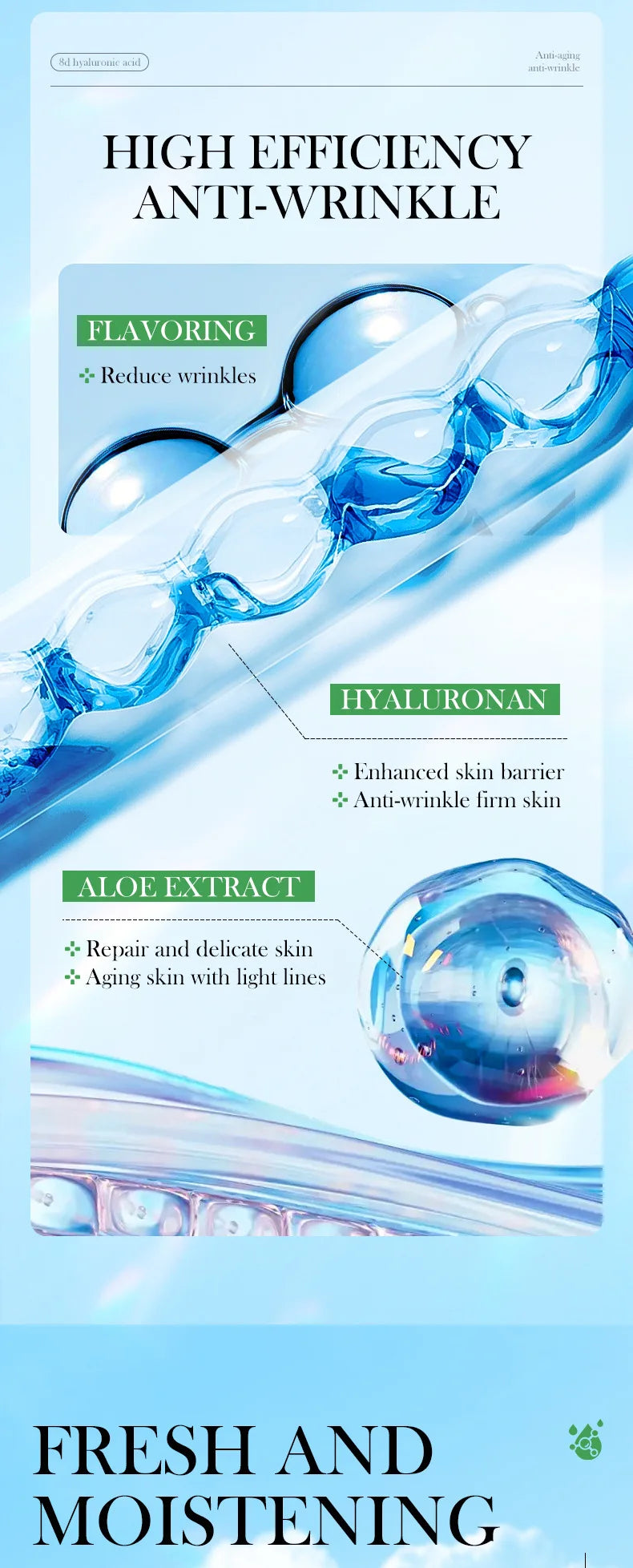 SADOER Aloe Vera Anti Aging Face Serum Moisturizing Brightening Firming Hydrating Facial Essence Beauty Face Skin Care Products