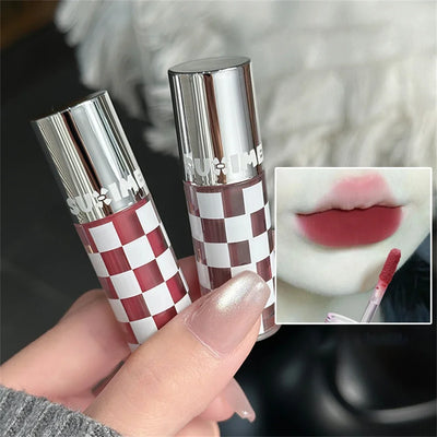 6 Color Punk Dark Red Lip Gloss Matte Lipstick Lasting Waterproof Smoky Dark Nude Purple Durable Natural Lip Tint Korea Makeup