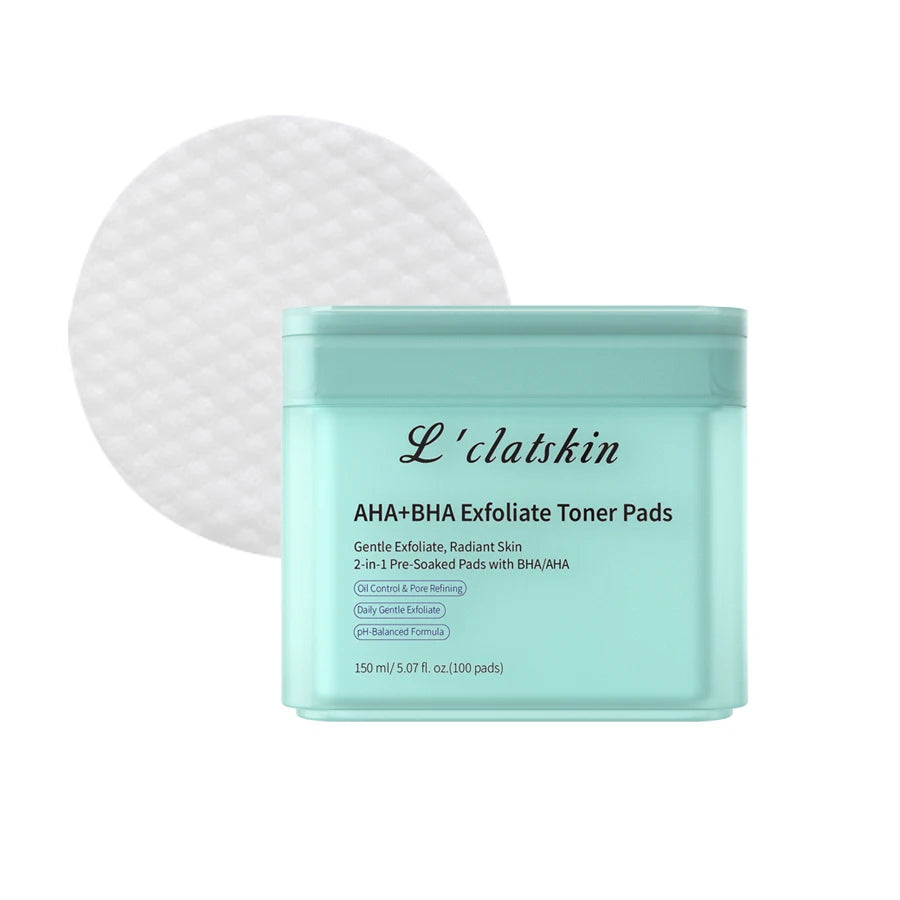 Pore Clear Exfoliation AHA+BHA Exfoliating Pads Skin Moisturizing Gentle Exfoliation Deep Cleansing Exfoliating Pads