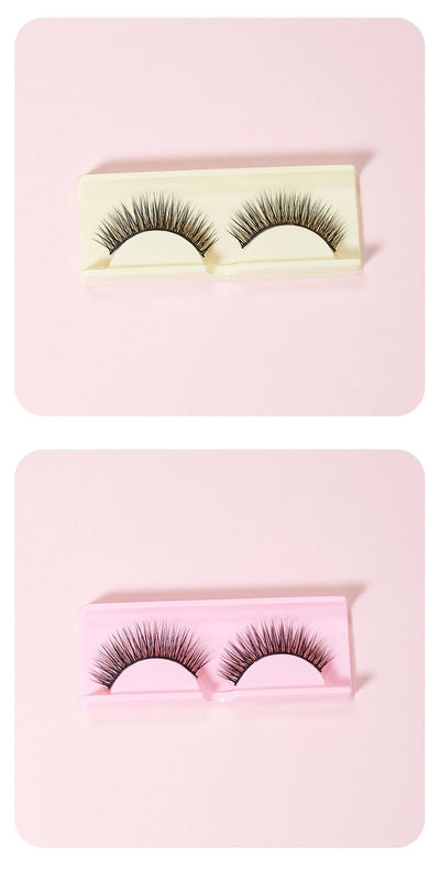 ANNAFRIS 50pcs Eyelashes Packaging Box False Lash Plastic Tray Holder Empty Storage Cover Mink Eyelash Display Box