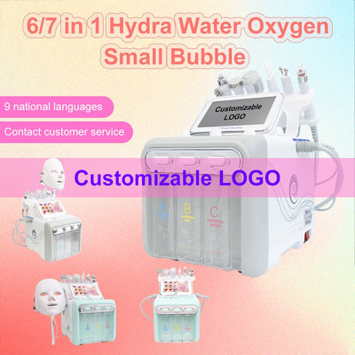 AOKO  hydrogen  6in1  Water Oxygen Jet Hydro Diamond Dermabrasion Machine Facial Microdermabrasion Device for Face Clean
