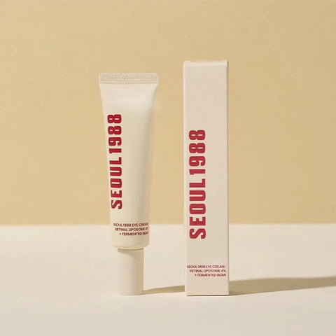 Seoul 1988 Anti-Aging Trio: 4% Retinal Eye Cream + 2% Retinal Serum w/ Black Ginseng for Wrinkles & Brightening,Korean Skincare
