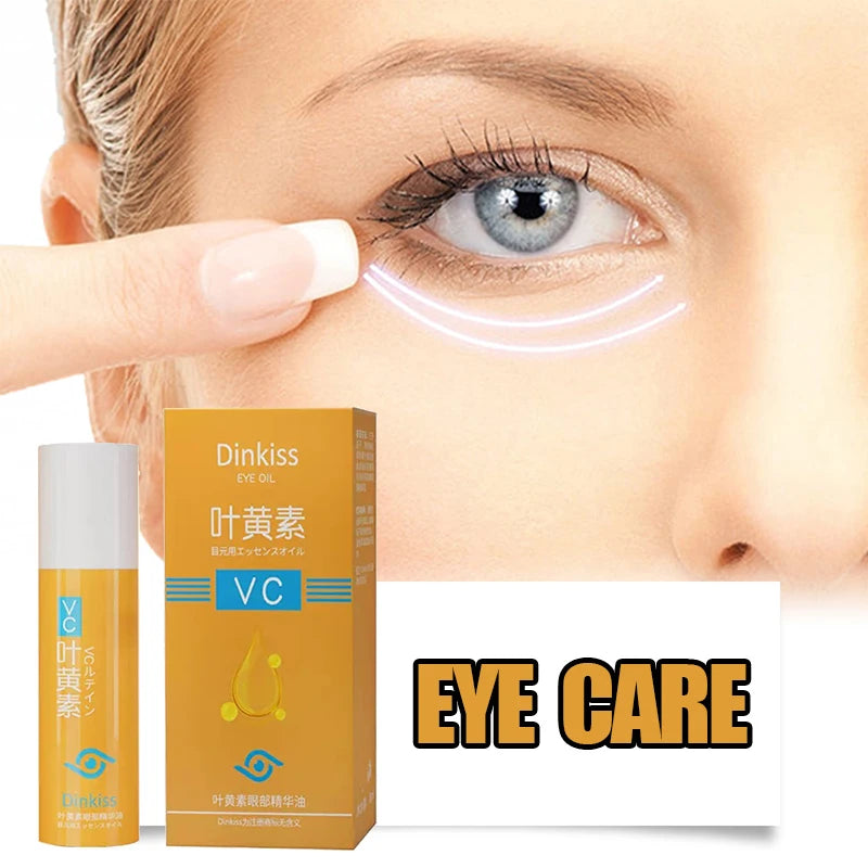 VC Lutein Eye Essence Oil Eye Roller Ball Removes Dark Circles Dullness Eraser Eye Bag Fade Fine Line Nourishing Essence