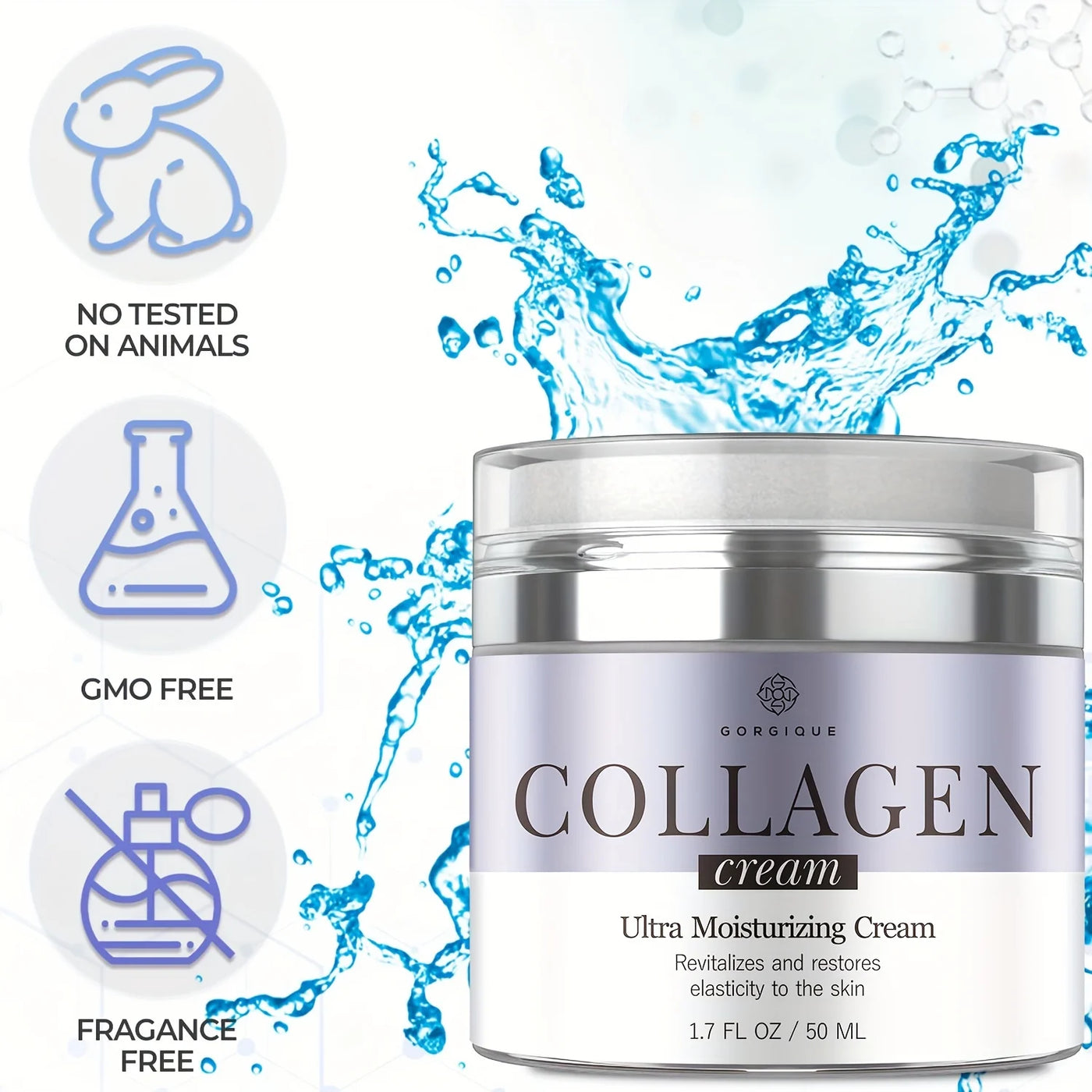 Collagen Face Moisturizer Ultra Moisturizing Cream Avoids Wrinkles Improves The Firmness and Elasticity of The Skin