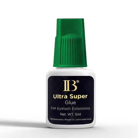 Korea Original IB Ultra Super Glue for Eyelash Extensions 5ml IB Green Cap Glue with Seal Bag False Lash Adhesive Private Label