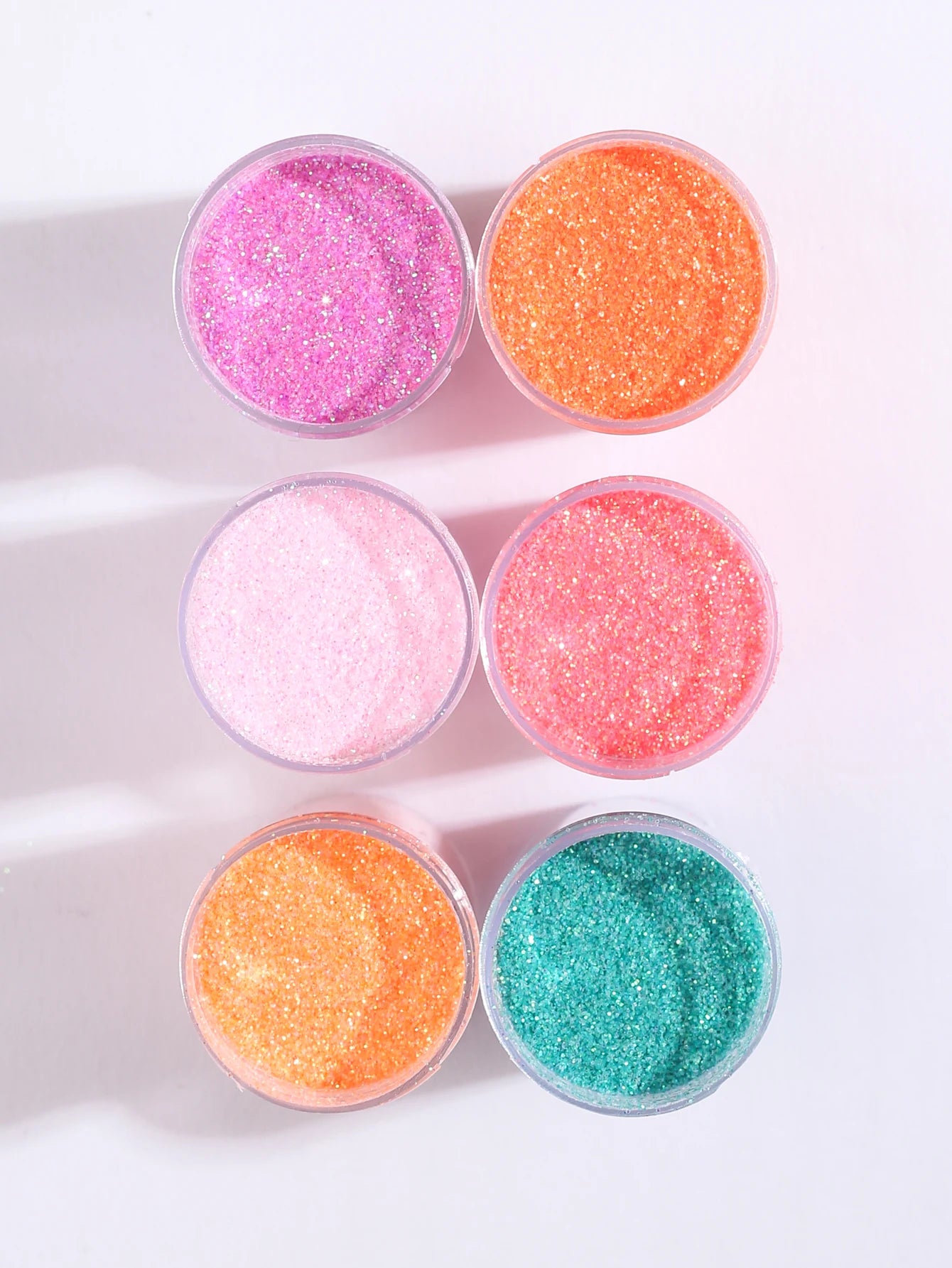 6Bottles Iridescent  Fine Glitter Series Powder Resin Supplies Glitters (10g) Flake Crafts Sequins Epoxy Chips Flakes for Tumble