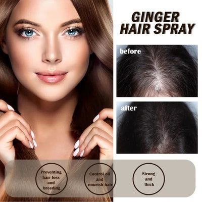 Hair Growth Serum Spray Ginger Anti Hair Loss Treatment Products Repair Nourish hair Roots Fast Regrowth Men Women