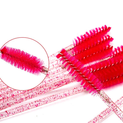 50Pcs Disposable Eyelash Wands Brush Comb Eye Lashes Extension Accessories Mascara Wand Makeup Professional Beauty Tool
