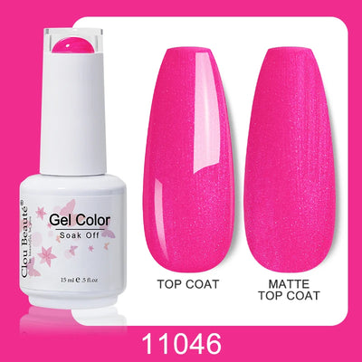 Clou Beaute Nail Gel Polish Kit 15ml Soak Off UVLED Nails Varnish Semi Permanent Nail Art Gels Lacquer Top Base Coat Gel Lacquer