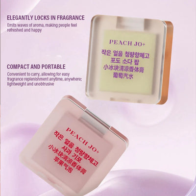Small Ice Cube Solid Perfume Refreshing and Fragrant Lasting Deodorants Eliminate The Odor Lasting Balm Fruit Tea Fragrant Paste