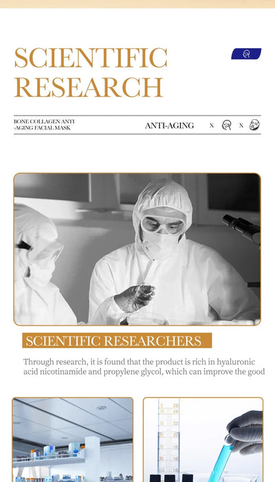 Collagen Anti Wrinkle Facial Mask Anti Aging Fade Fine Lines Firm Skin Moisturizing Brightening SkinCare Korean Cosmetics