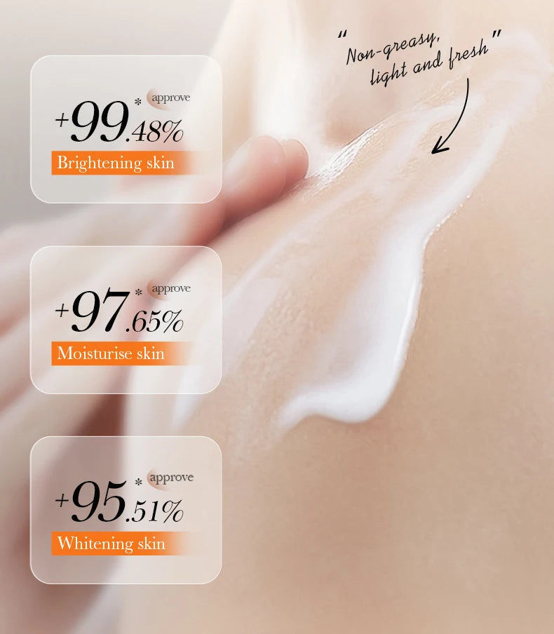 Turmeric Vitamin C Body Lotion Super Moisturizing Tender Firming Skin Brightening Face Cream Dark Spots Lighten  Skin Care 300ml