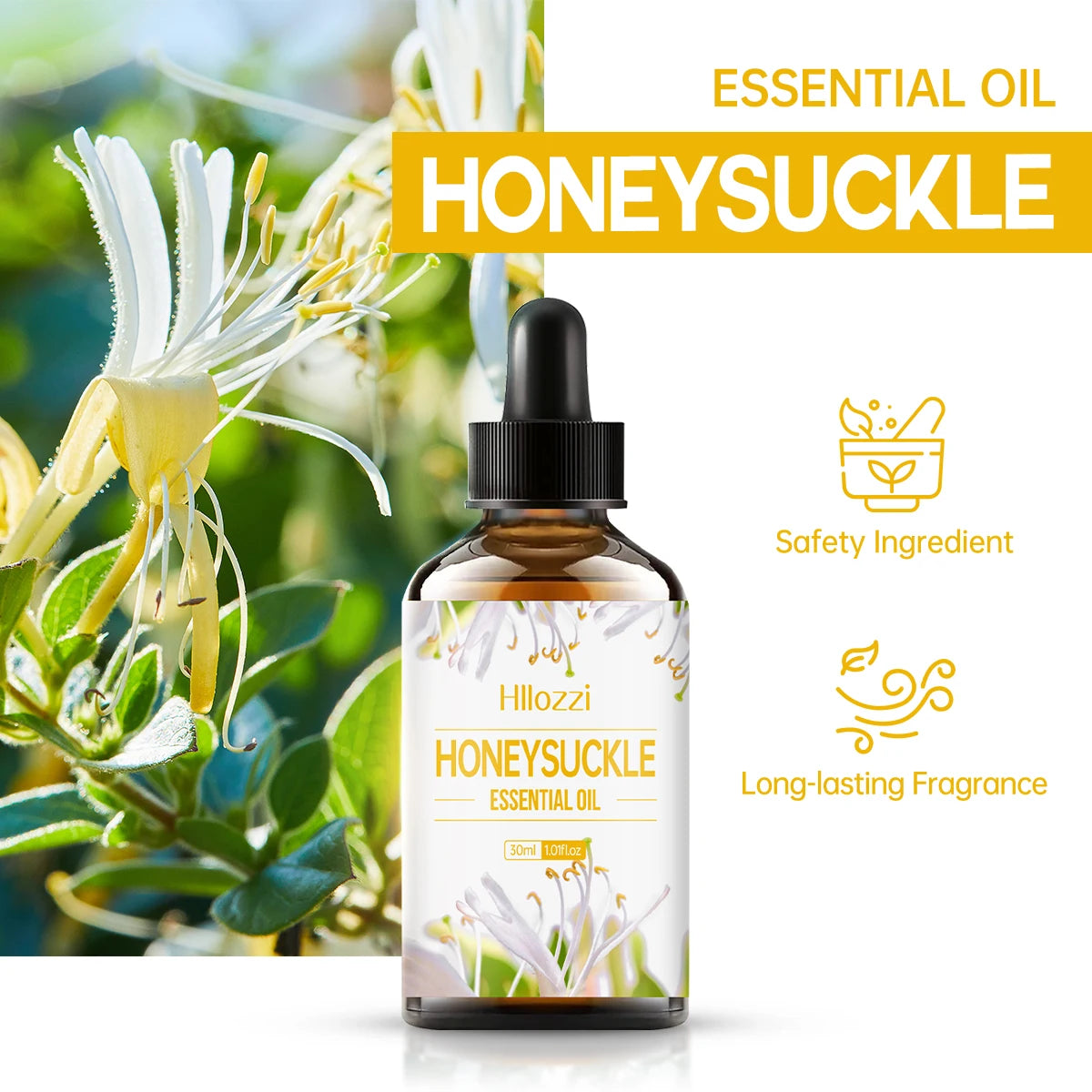 30ml honeysuckle essential oil Honeysuckle essential oil hydrating and moisturizing multifunctional essential oil aromatherapy