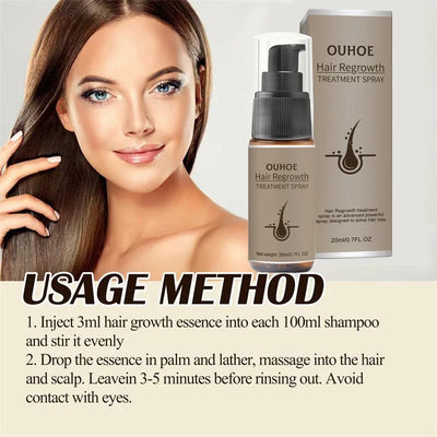 Hair Growth Serum Spray Ginger Anti Hair Loss Treatment Products Repair Nourish hair Roots Fast Regrowth Men Women