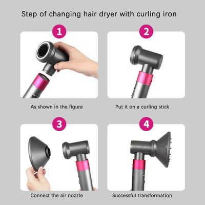 For Dyson Hair Dryer Anti Flying Diffuser Adapter Replacement Converter Compatible Hair Curl Replacement Hair Comb Styling Tools