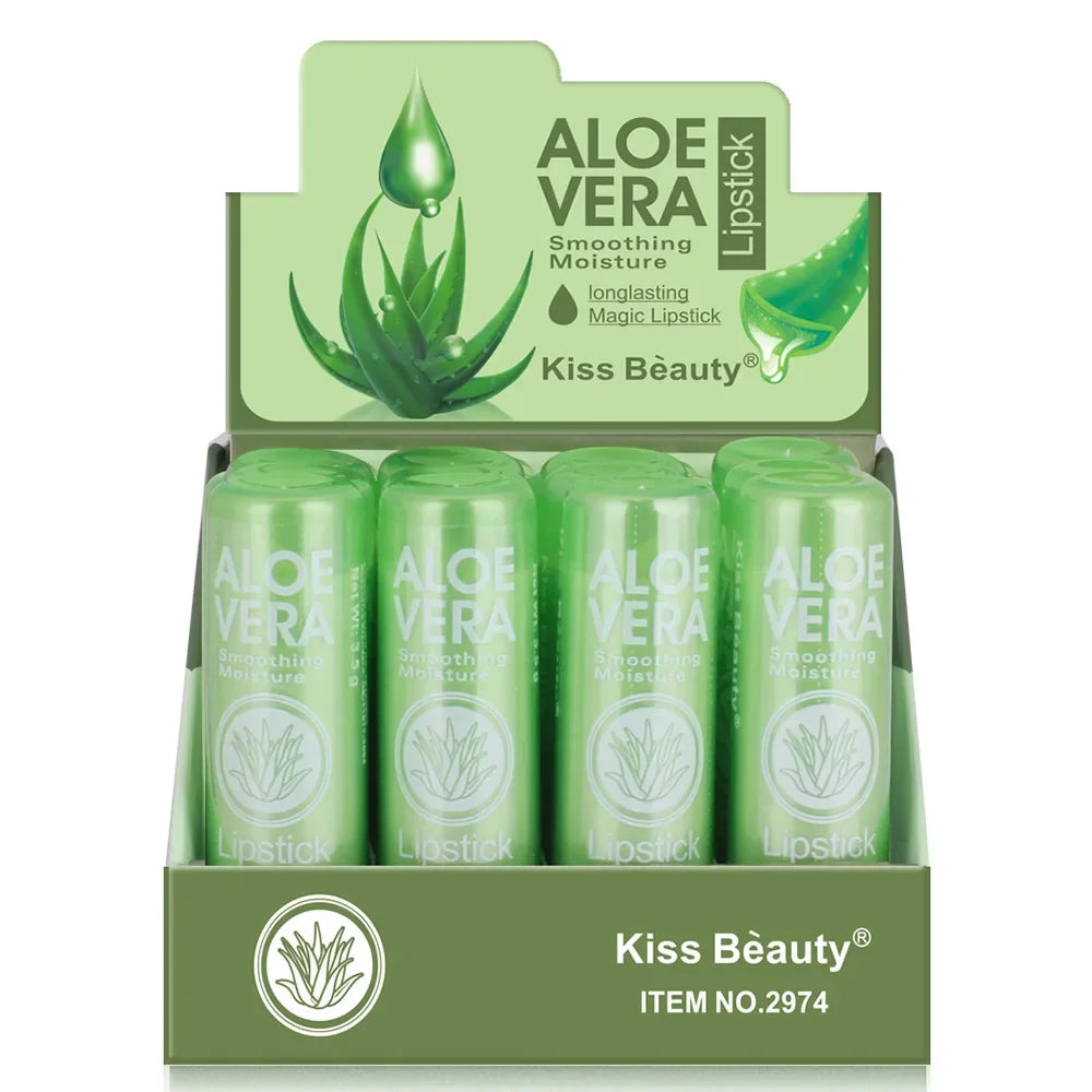 Temperature Change Aloe Vera Lip Balm Natural Lasting Moisturizing Anti-drying Lipstick Refreshing Non-sticky Lips Care Cosmetic