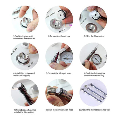 Microdermabrasion Facial Diamond Dermabrasion Machine Portable Blackhead Acne Pore Cleaning Beauty Device Rejuvenation Peeling