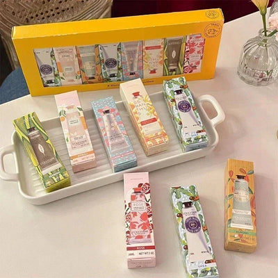 Moisturizing Hand Cream Gift Box Hand Care Essence Cream Prevent Drying And Cracking White Smell 8 Pieces Per Box Girl Gift