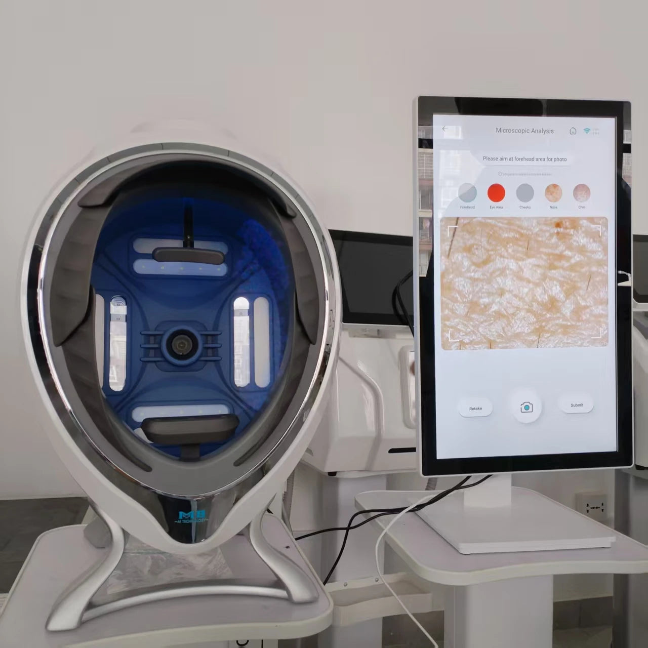 AISIA Q1 3D AI Facial Skin Analyzer Detection Skin Problem Diagnosis 8 Spectrum Professional Analysis Beauty Salon Equipment