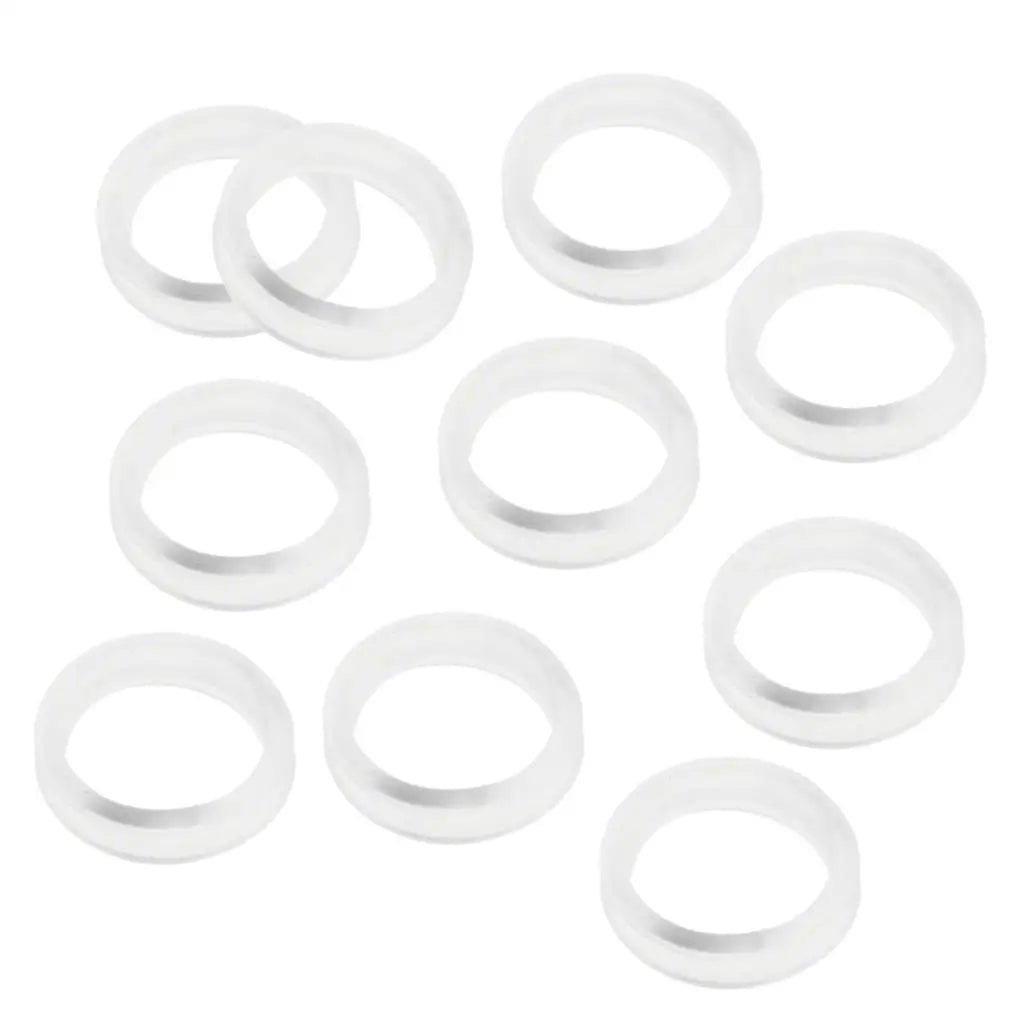10 Pieces Barber Hair Shears Scissors Finger Rings Grips Inserts - Soft Rubber Ring Sizer, Fits Most Shears