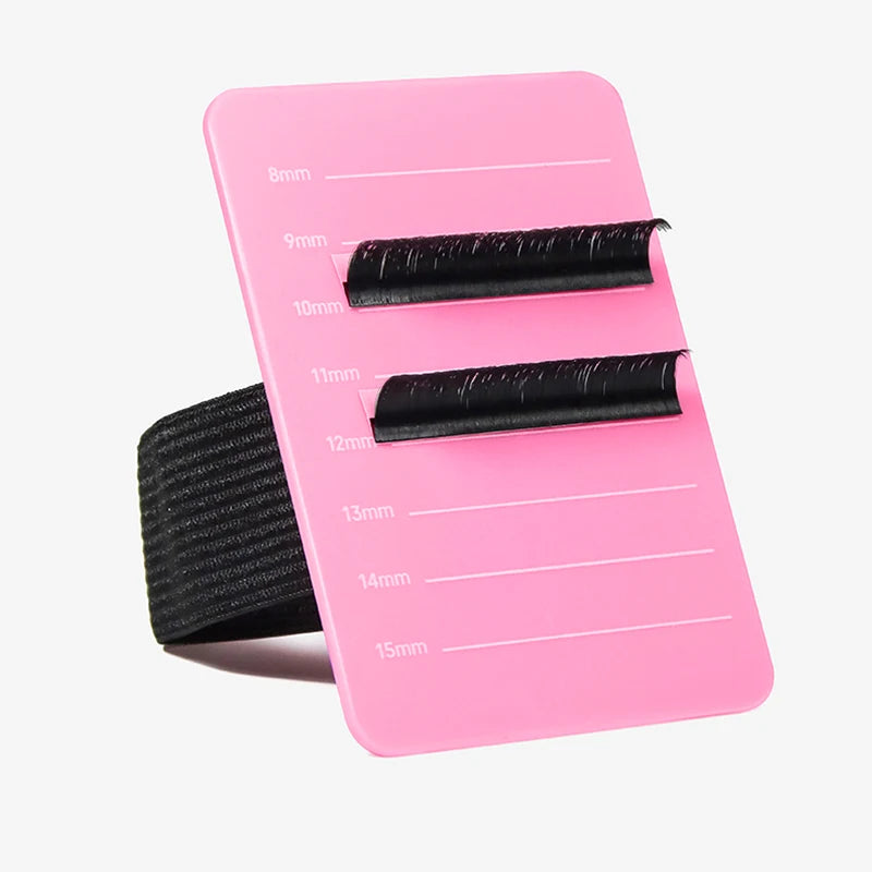Acrylic Eyelash Extension Organizer Pallet False Lash Stand Tile Palette Eyelash Holder with Belt Graft Lash Scale Tools