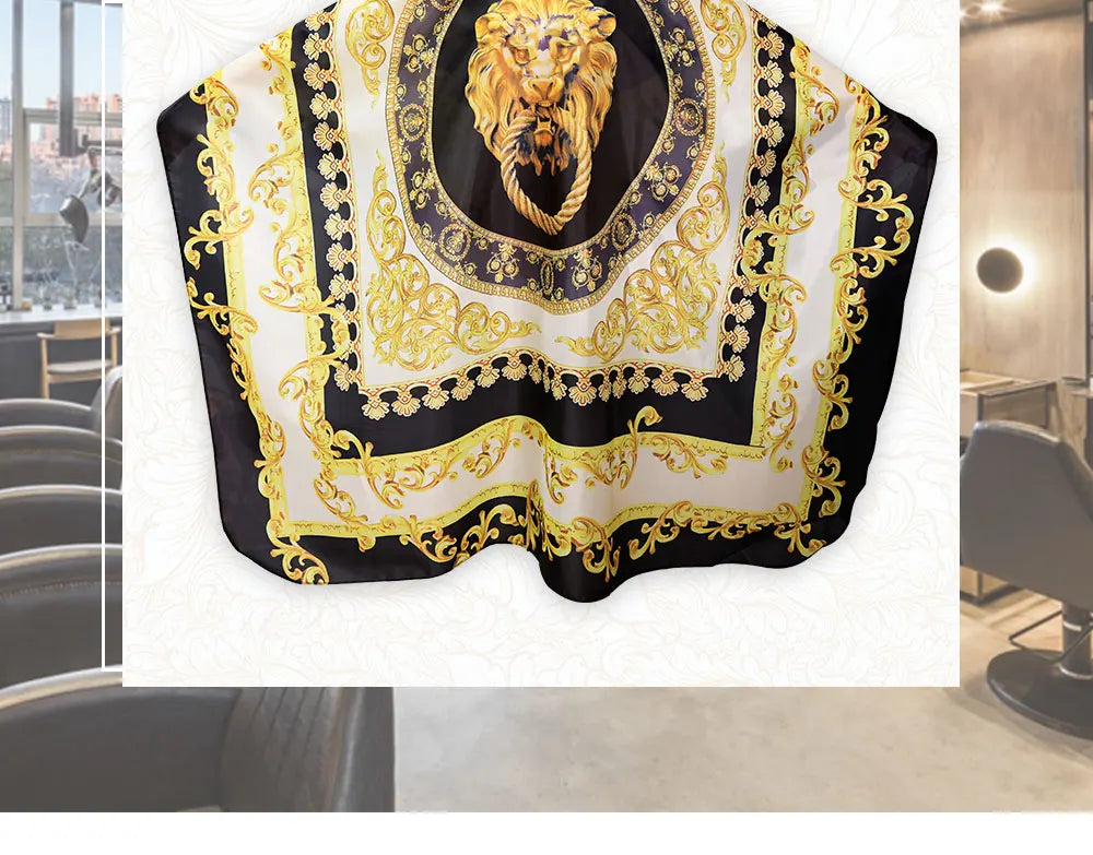 Professional Hairdressing Hairdresser Cloth Lion Pattern Gown Barber Waterproof Hairdresser Apron Haircut capes Accessories
