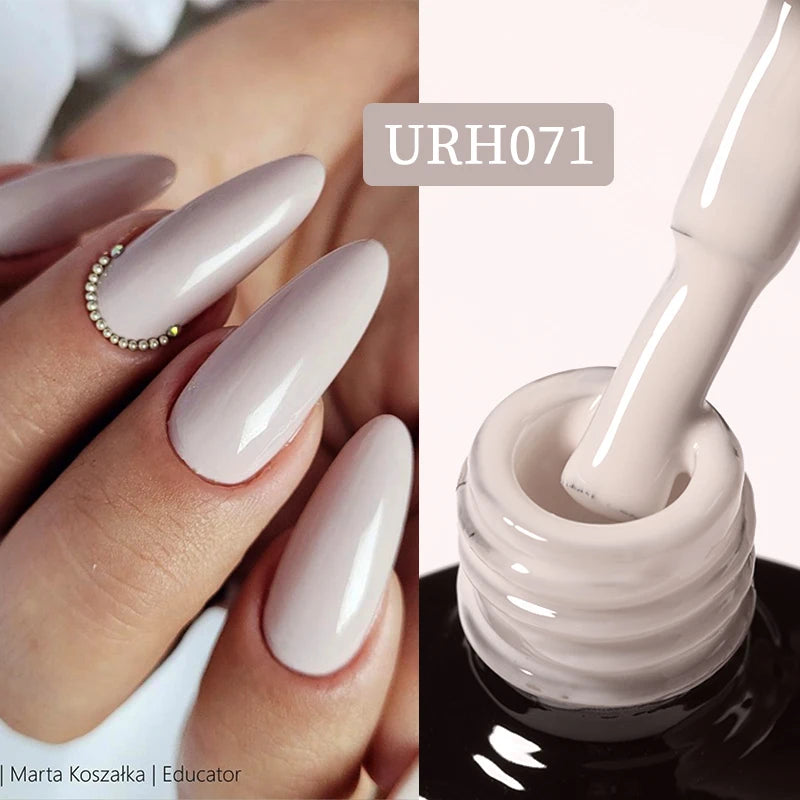 UR SUGAR 7ml Nude Pink Color Nail Gel Polish Semi Permanent Soak Off UV DIY Nail Art Gel Long Lasting Design Manicure Supplies