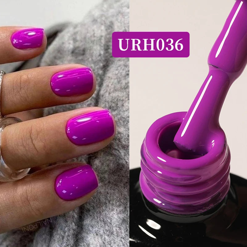 UR SUGAR 7ml Nude Pink Color Nail Gel Polish Semi Permanent Soak Off UV DIY Nail Art Gel Long Lasting Design Manicure Supplies