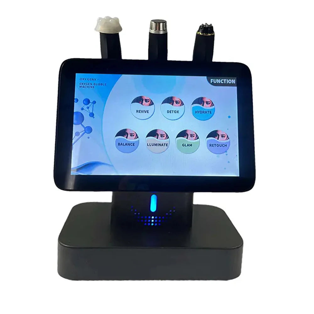 Professional CO2 Oxygen Facial Device Skincare Bubble Machine Hydro Dermabrasion 3 In 1 Facial Electric Massager Skin Cleansing