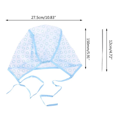 2pcs/set Hair Dyeing Cap + Hook Brush Coloring Highlighting Frosting Tipping Cover Protector Pro Hair Salon Care Styling Tools