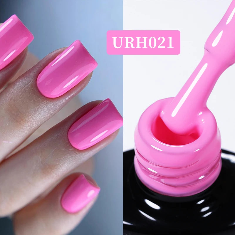 UR SUGAR 7ml Nude Pink Color Nail Gel Polish Semi Permanent Soak Off UV DIY Nail Art Gel Long Lasting Design Manicure Supplies