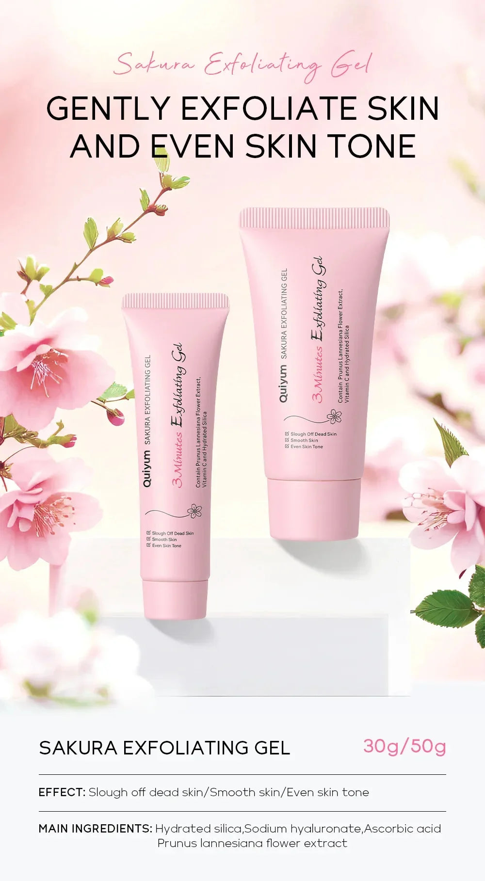 LAIKOU Sakura Exfoliating Peeling Gel Facial Scrub Moisturizing Nourishing Repair Scrubs Face Cream Beauty Skin Care