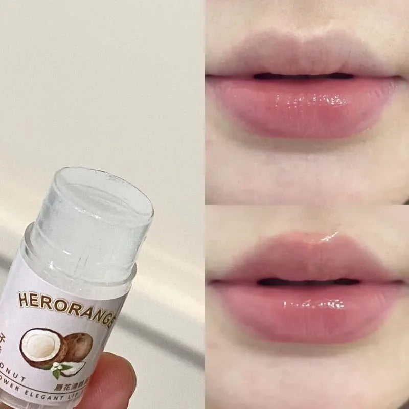 Peach Lychee Fruity Lip Balm Moisturizing Anti-Dry Anti Crack Clear Crystal Lip Balm Lip Care Mini Cute Jelly Lipstick Skin Care