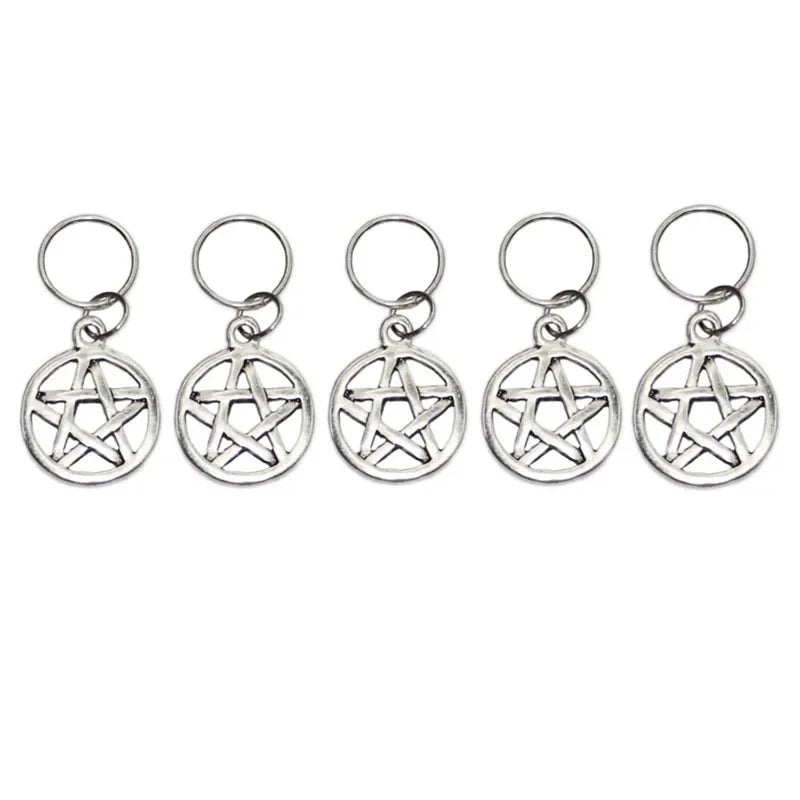 5pcs/bag Hair Braid Bead Butterfly Dreadlock Beads Ring Braiding Hair Sparkly Hair Styling Tool Bohemian Braid Hairs Accessories