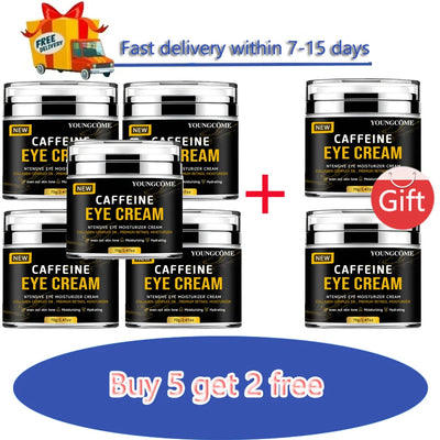 Caffeine Eye Stick Fade Dark Circles Eye Cream Firming Removal Puffiness Nourishing Moisturizing Lightening Eye Cream Stick 5pcs