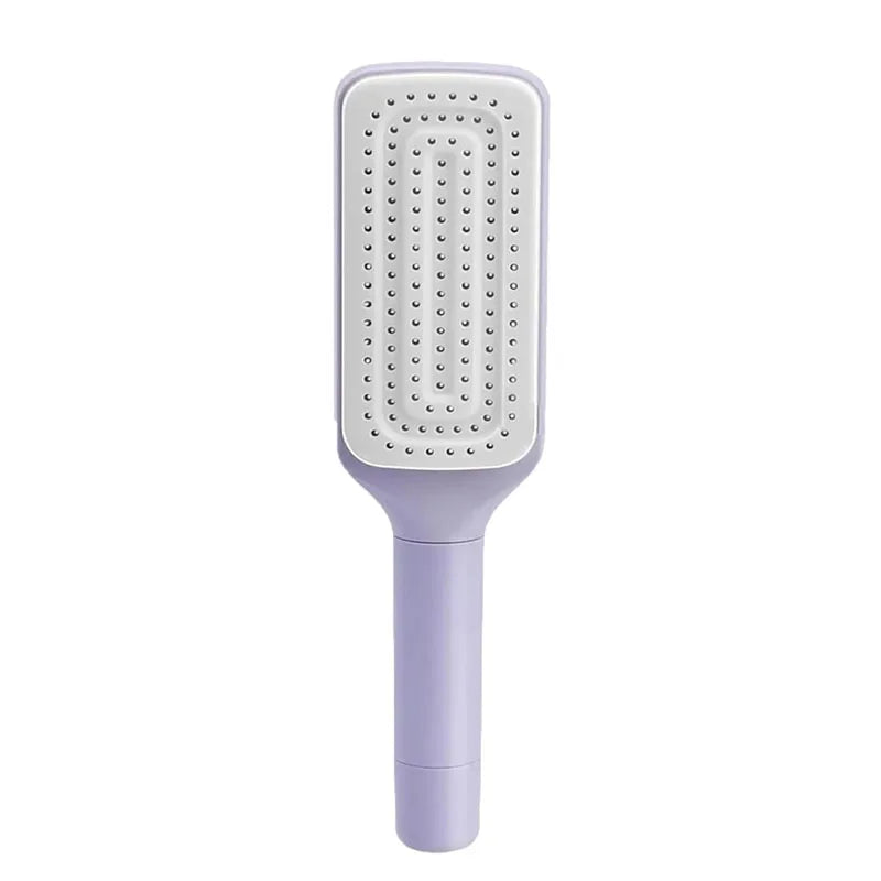 1/2pcs Rotatable Self Cleaning Hair Brush Massage Air Cushion Comb Magic Retractable Self-Cleaning Massage Brush Telescopic Comb