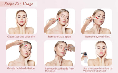 Professional Diamond Microdermabrasion Machine For Facial Peeling Skin Care Blackhead Removel Water Spray Exfoliation Machine