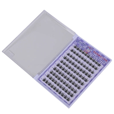 MJ 10 Rows of Large Capacity Glue-free False Eyelashes Single Cluster 10-12MM C-curled Natural Self-adhesive false Eyelashes