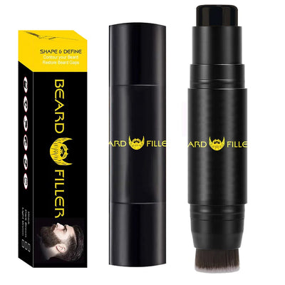 Men Beard Filling Stamp Beard Pencil Filler Waterproof Moustache Pen Beard Brush Enhancer Moustache Coloring Shaping Sweatproof