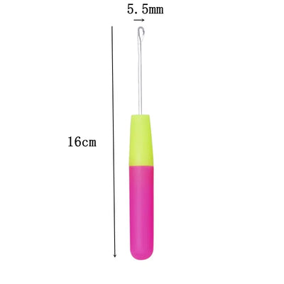 1pcs Wooden Crochet Dreadlocks Braid Needle Feather Wig Hook Needles Threader Knitting Hair Crochet Needles Hair Extension Tools