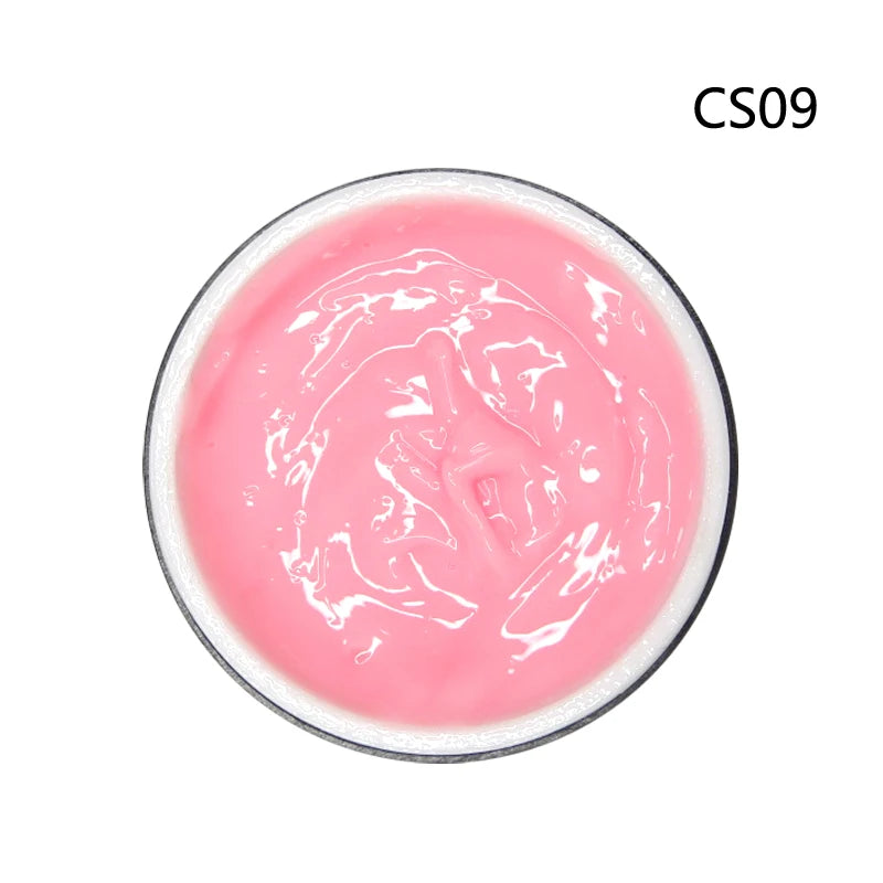 CHUNSHU Solid Jelly Extension Nail Gel Polish 15g Poly Builder Construction Gel For Nails Extend Semi Permanent UV White Varnish