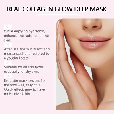 Collagen Hydrating Face Mask Pore Minimizing Anti Wrinkle Lift Firm Elasticity Enhancing Brightening Hyaluronic Acid Sheet Masks