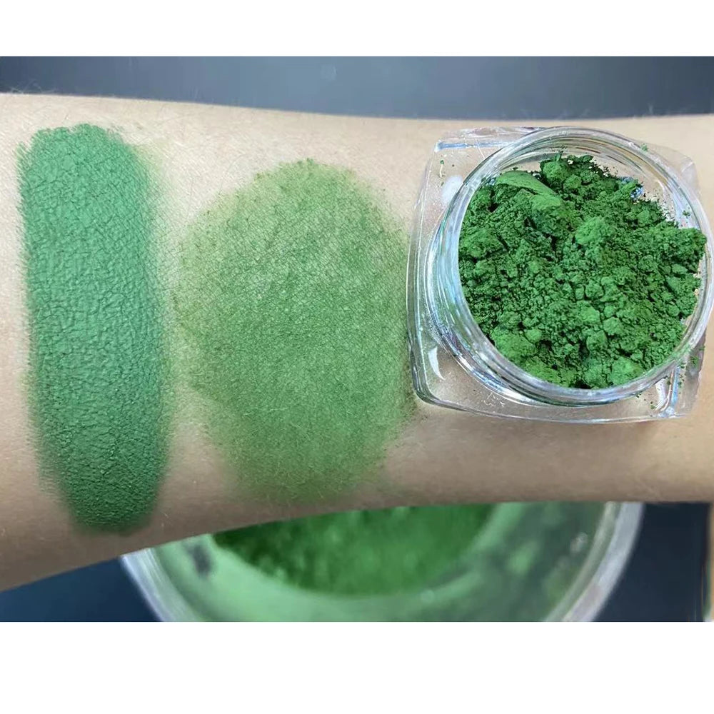 Cosmetic Grade Matte Chromium Oxide Hydroxide Green Pigment Iron Oxide Powder Use Lipstick DIY Nail Polish Brick Paint Candle