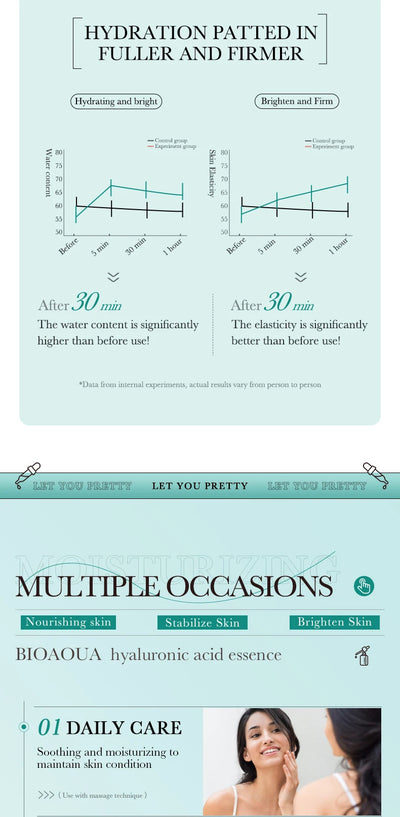 BIOAQUA Vitamin C Retinol Hyaluronic Acid Serum Moisturizing Brightening Hydrating Firming Facial Essence Beauty Face Skin Care