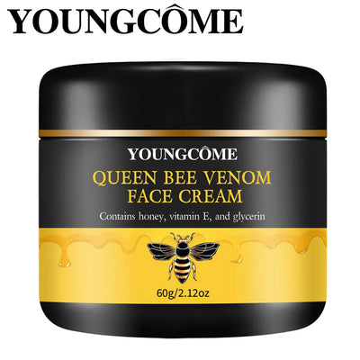 Queen Bee Venom Anti-Aging Face Cream - Collagen Boost & Deep Hydration, Wrinkle Reduction, Day/Night Moisturizer for All Skin