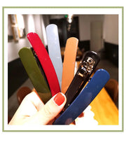 Morandi Color Spring Hair Clip Women Girls Temperament Ponytail Hairpin Korean Colorful Matte Barrettes Hair Styling Accessories