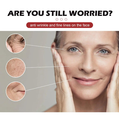 Retinol Wrinkle Remover Face Set Instant Firming Lifting Anti-Aging Serum Fade Fine Lines Whitening Korean Skin Care Products