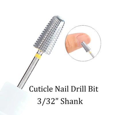 1pc Tungsten Carbide Nail Drill Bit Cutter For Manicure Machine Carbide Electric Nail Drill Milling Cutter For Nail Accessories